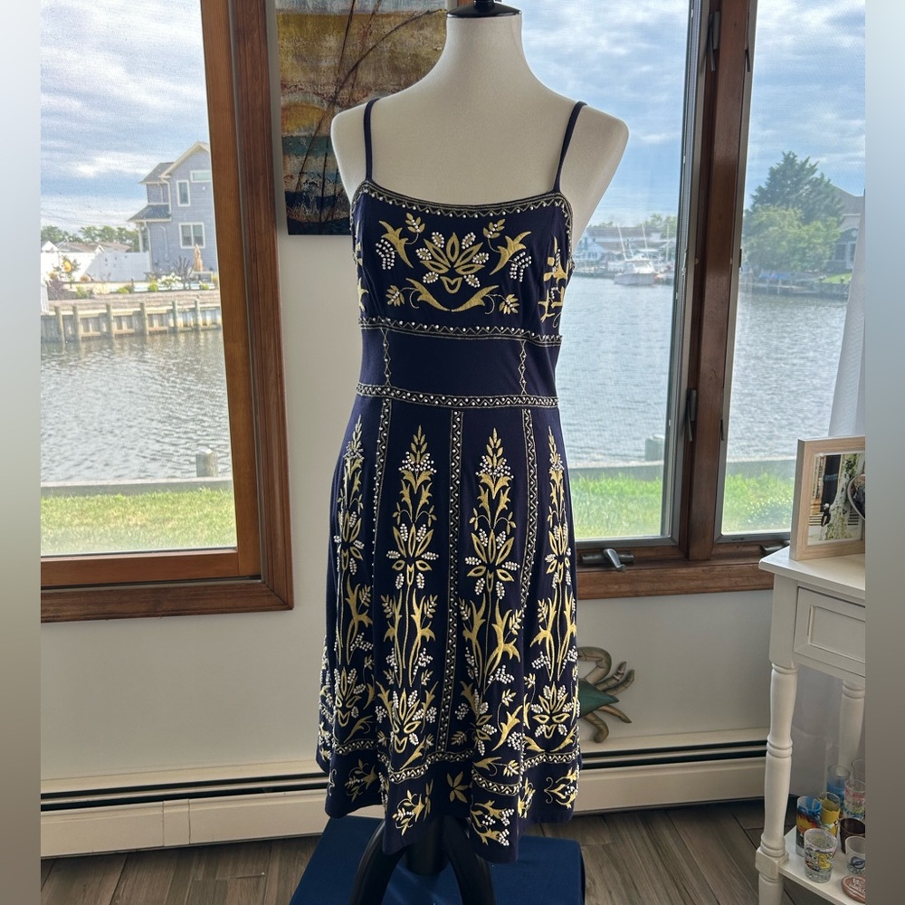 INC Beaded and Embroidered Dress size M
